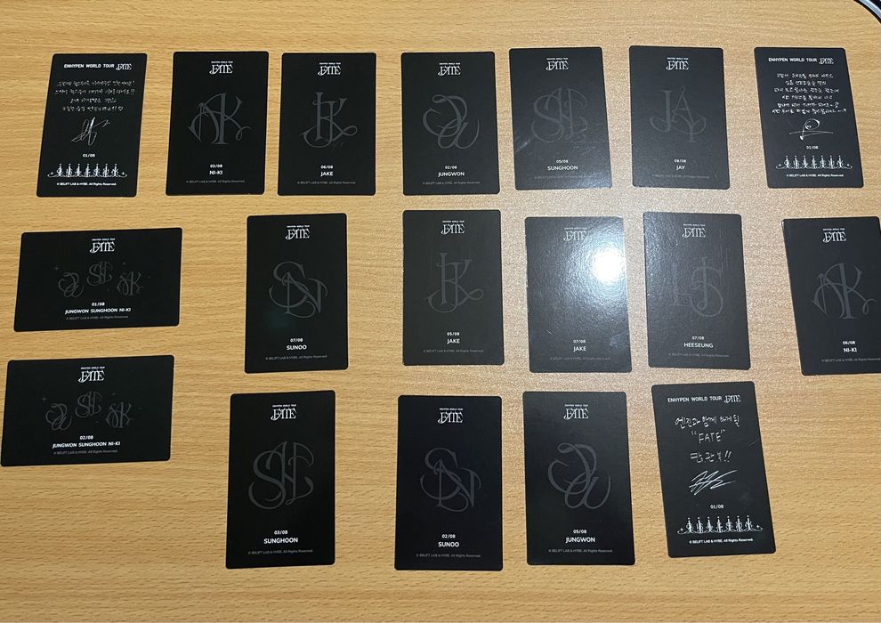 Enhypen trading cards (kpop)