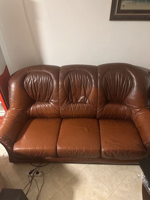 Conjunto sofá + dois cadeirões