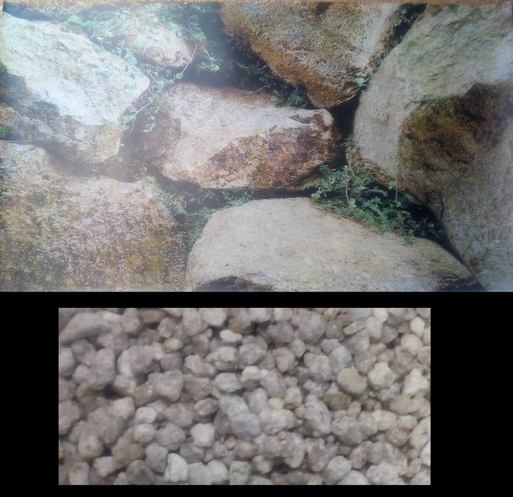 Aquário 40x20x25cm (20L) c/ tampa +pedras+ poster de fundo +decorações