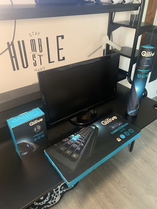 Conjunto GAMING - Monitor, Teclado Mecânico, Rato e Tapete NOVO SELADO