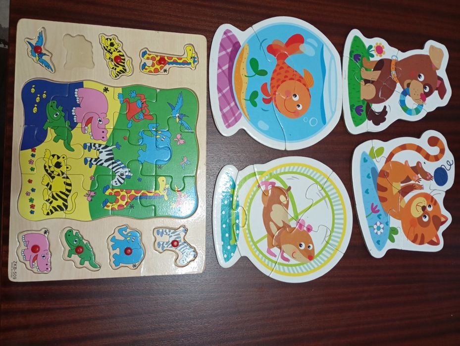 Układanki drewniane puzzle