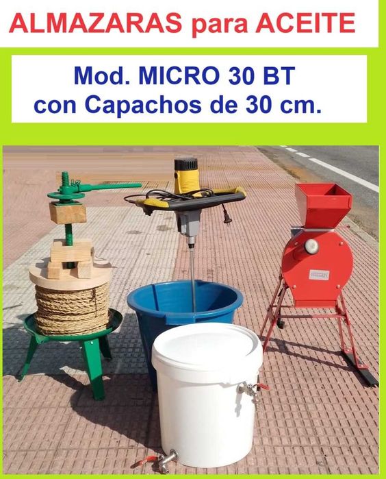 Micro Moinhos de oleo com Prensas Manuais