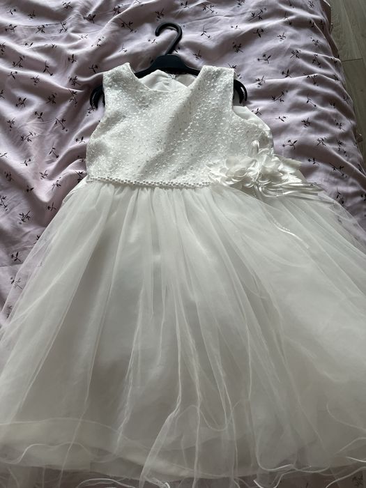 Sukienka wizytowa dla dziewczynki rozmiar 128