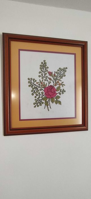 Quadro bordado à mão