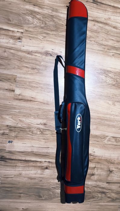 Sztywny pokrowiec black/red - 3 komorowy 145cm YORK