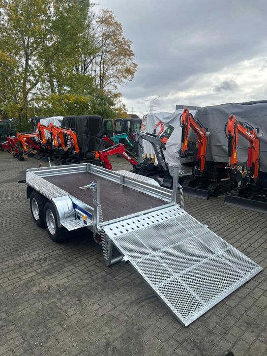 Nowa PRZYCZEPA przyczepka pod koparkę minikoparki DMC 2,4T Najazd Trap
