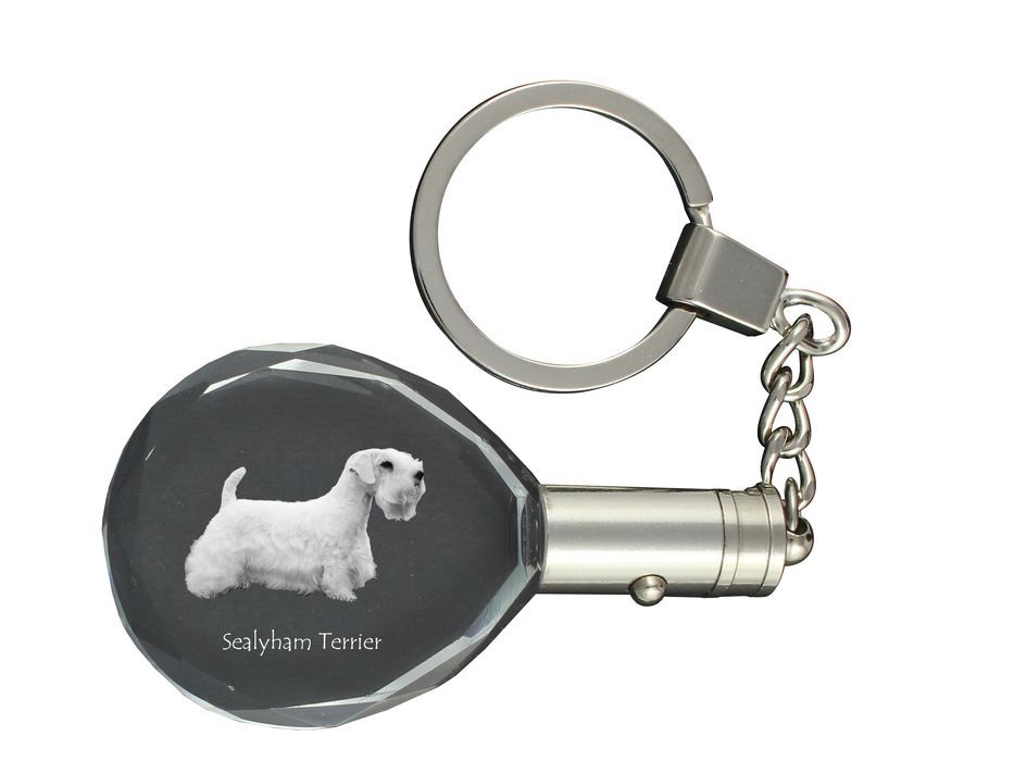 Sealyham Terrier brelok do kluczy owalny z koniem Art-Dog