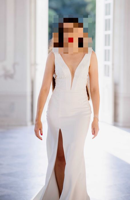 Suknia ślubna typu rybka  -  model "ODELIA" z salonu "NABLA"