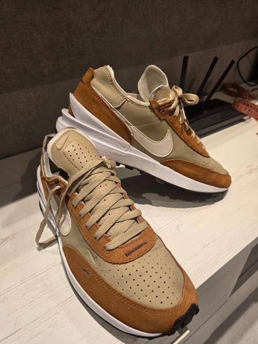Кроссовки Nike Waffle One Leather 'Limestone Ale Brown