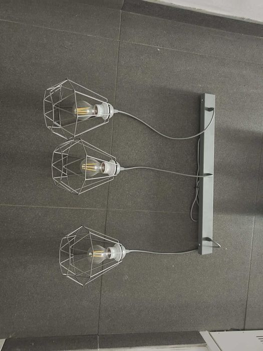 Lampa sufitowa szara