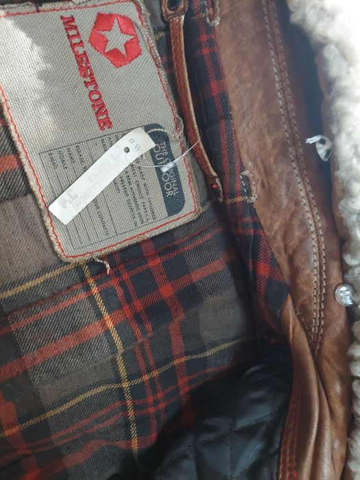 Kurtka skórzana Milestone klasa premium nowa L super