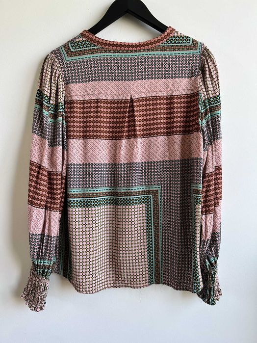 Culture kolorowa bluzka koszula damska we wzory boho etno wiskoza XL