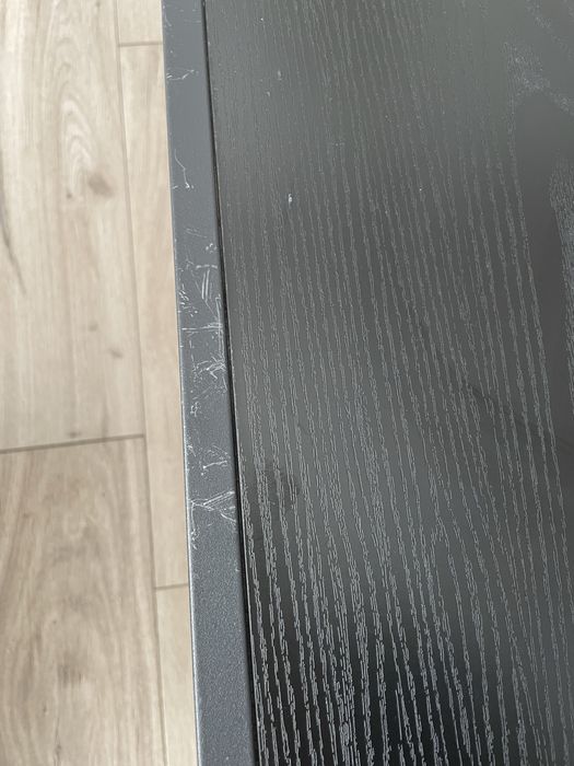 Zestaw dwoch czarnych stolików kawowych Actona