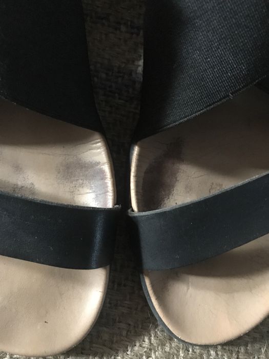Buty Sandały Kazar 38 czarne, używane, skórzano-gumowe