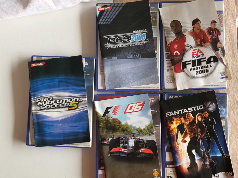Lote Jogos PS2 Originais - FIFA / PES / F1 / Fantastic 4