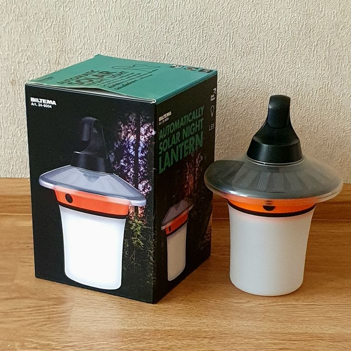 LED Фонарь Ночник автоматический на солнечных батареях