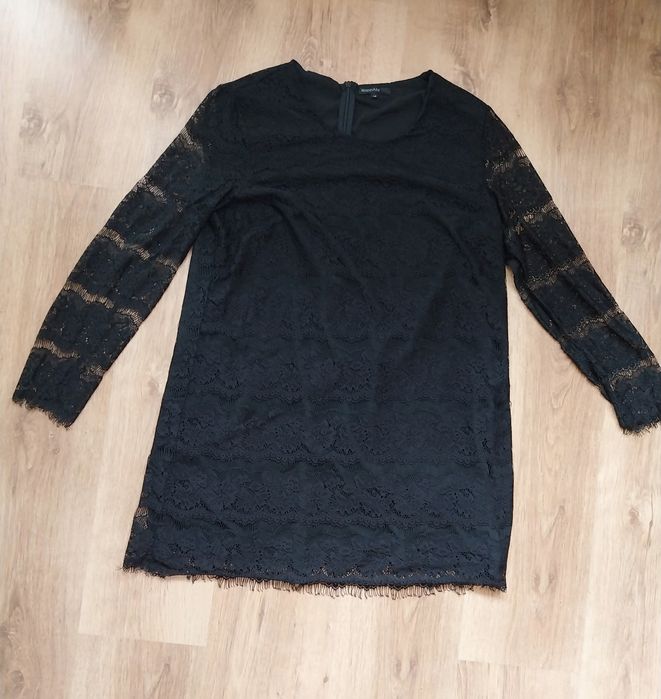 Bluzka koronkowa czarna Kappahl 46
