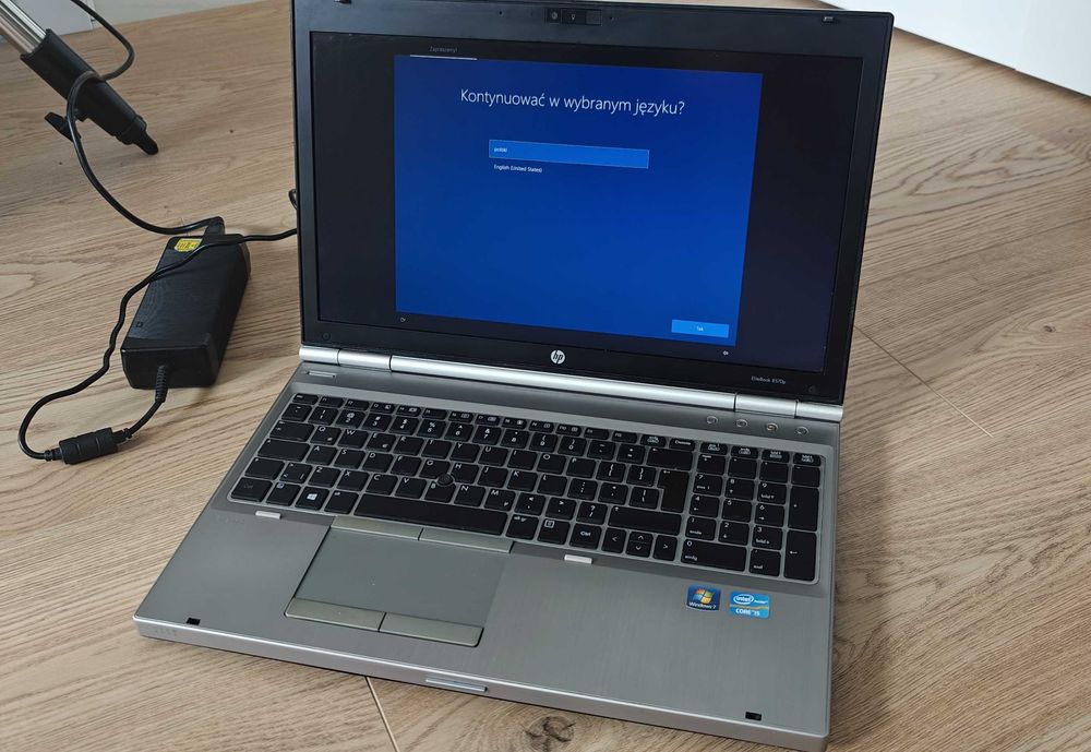 HP EliteBook 8570p | i7 / 8GB / SSD 256GB | Do biura, garażu | Zasilacz + Torba