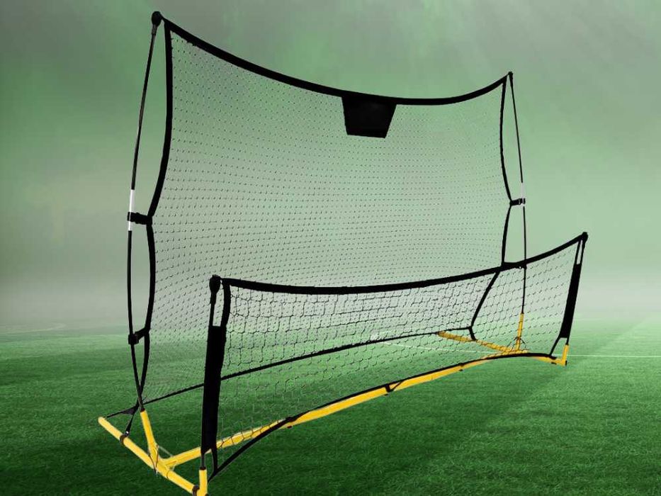 Bramka Piłkarska Treningowa Metalowa Trenażer do Piłki Nożnej 224cm