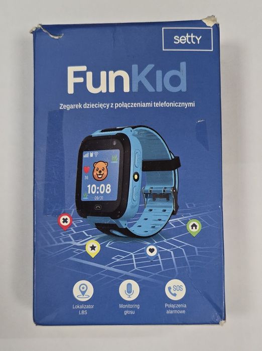 Smartwatch zegarek dla dzieci FunKid Setty niebieski