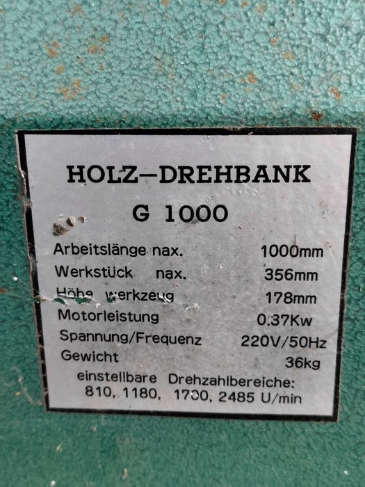 Tokarka Do Drewna G1000