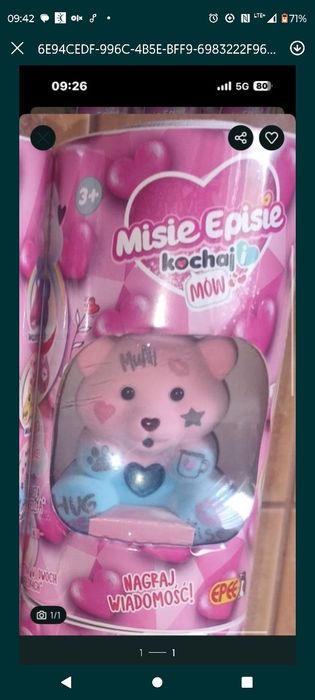 Miś epiś Epee kochaj i mów