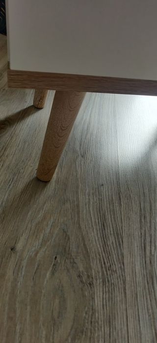 Stoliki nocne białe skandynawskie 2 szt