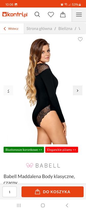 Nowe body damskie, Babell, rozm. L