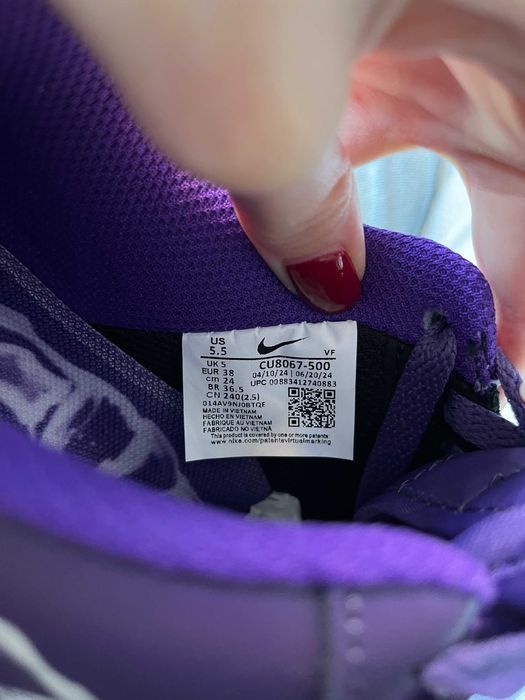 Мужские кроссовки Nike Air Force 1 Low Skeleton Purple. Размеры 40-45