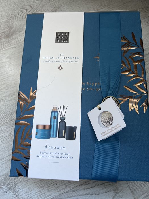 Zestaw Rituals , balsam ,pianka , świeczka, patyczki zapachowe