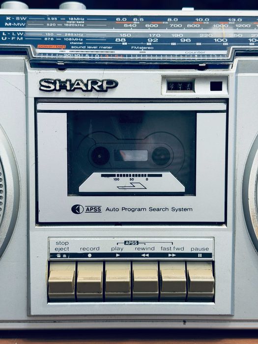 ‼️ Sharp GF-5454 бумбокс ~1980 Japan 4 динамика APSS ℹ️ обслужен