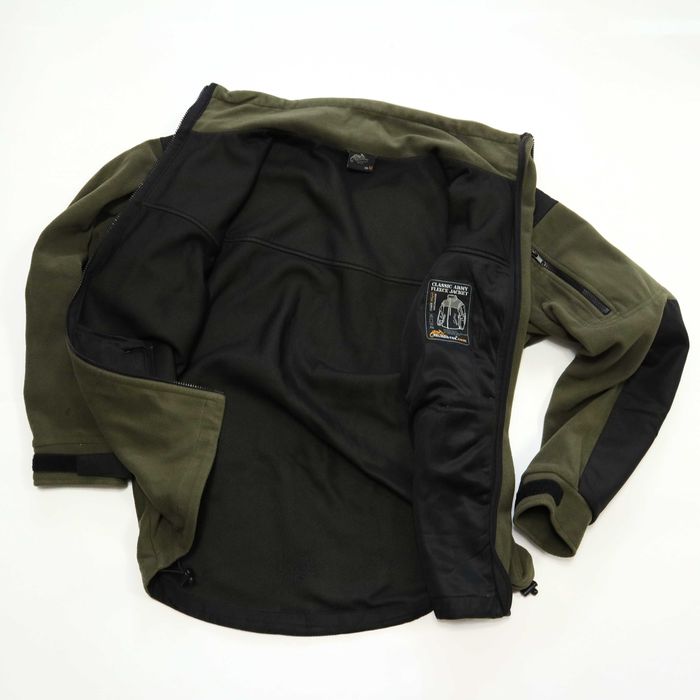 Тактична флісова кофта - куртка Helikon Classic Army - Olive/Black р.М