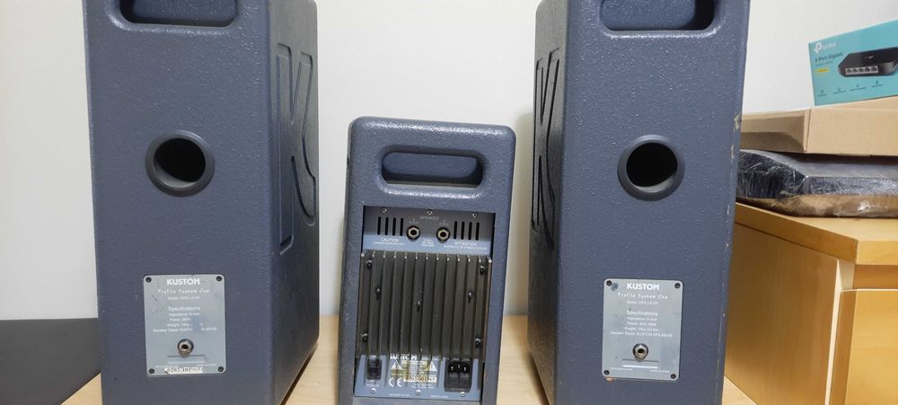 PA completo kustom kps-pm100 já com efeitos Portatel Vintage