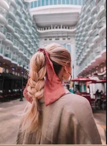 Твилли атласная лента twilly, поясок бант на шею галстук, пыльная роза