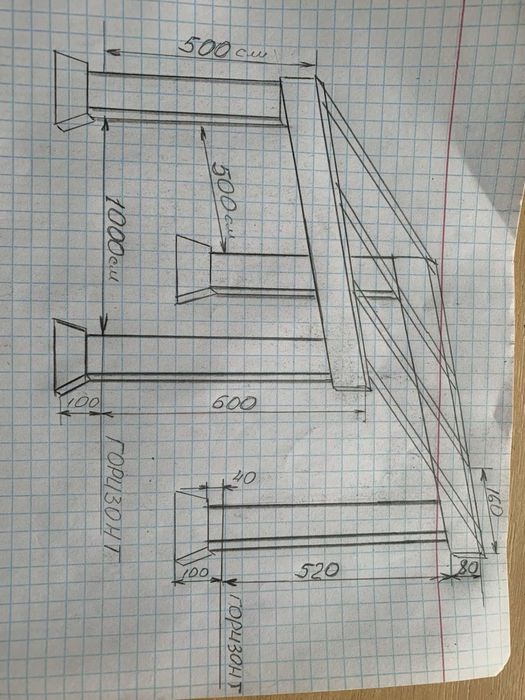 Продам бетонний каркас ангару