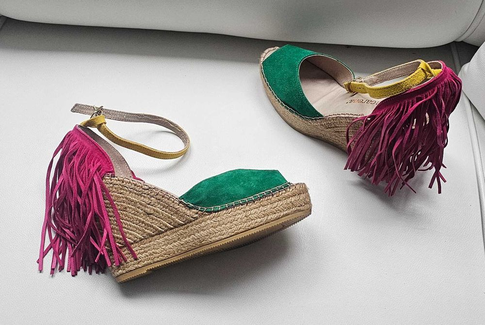 MACARENA Cudne espadryle roz 41