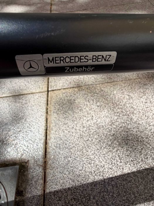 Barras de tejadilho originais Mercedes Classe A com suporte de bicicletas