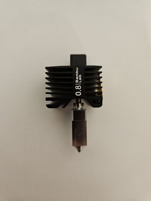 Hotend Bambu Lab z dyszą 0.8 mm ze stali hartowanej do X1C