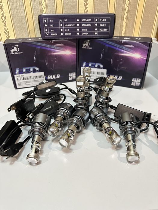 СветодиодныеLED лампы DawnKnight K5C K7C K8C K9C H11 H7 HB3 H4 H1 HB4