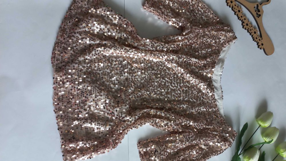 Вечірня блузка вагітним в паєтках нова 46 розмір s