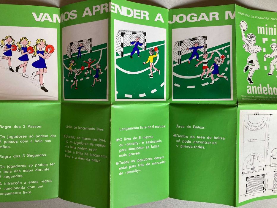 Folheto Antigo Mini Andebol