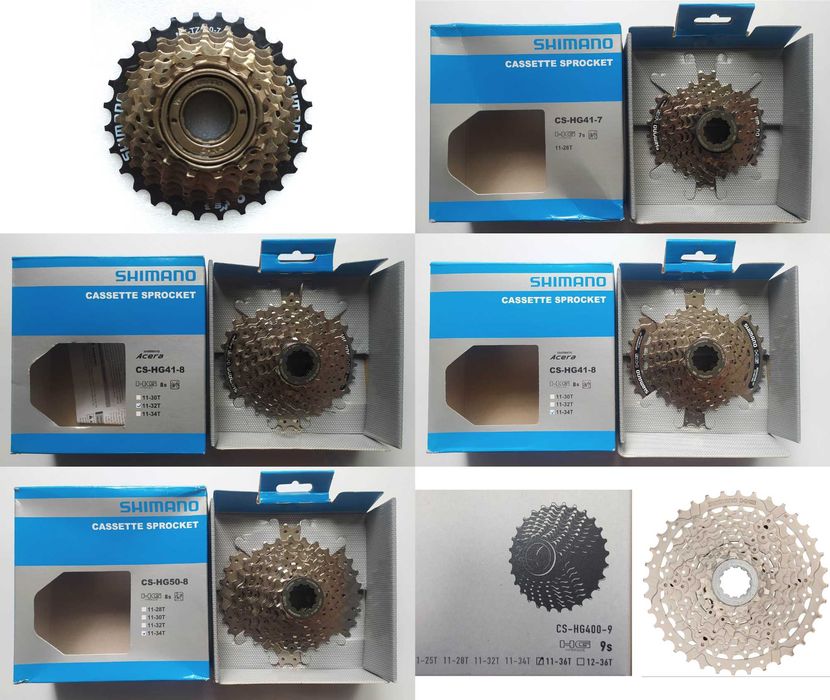 Нові касети Sram, Shimano, SunRace