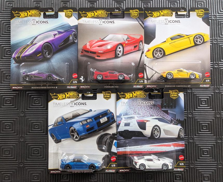 Hot wheels nissan skyline r34 ferrari f50 porsche bmw f90 e34 e39