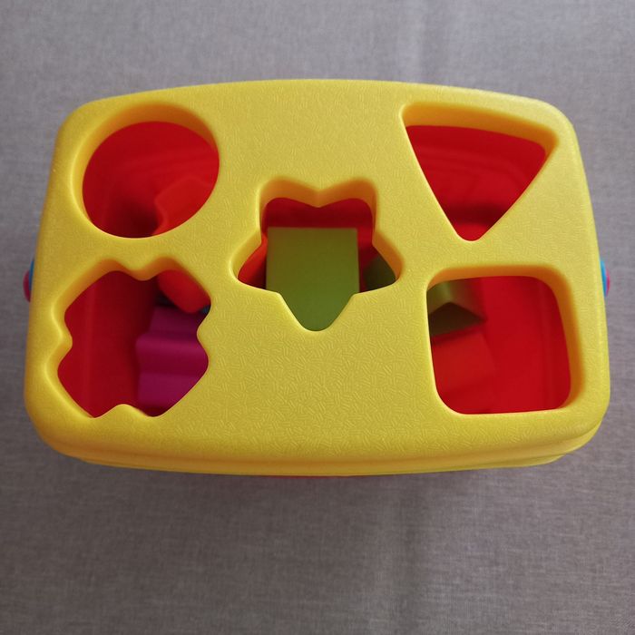 Sorter do klocków, Fisher price, wiaderko, kompletny zestaw