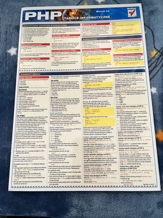 PHP tablice informatyczne