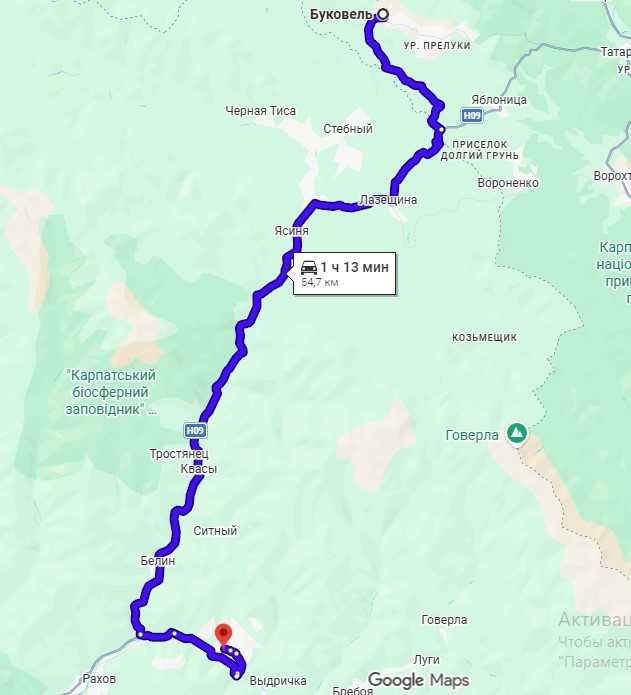 0,73га земли с домом. Буковель в 55 км. Возможно под бизнес!