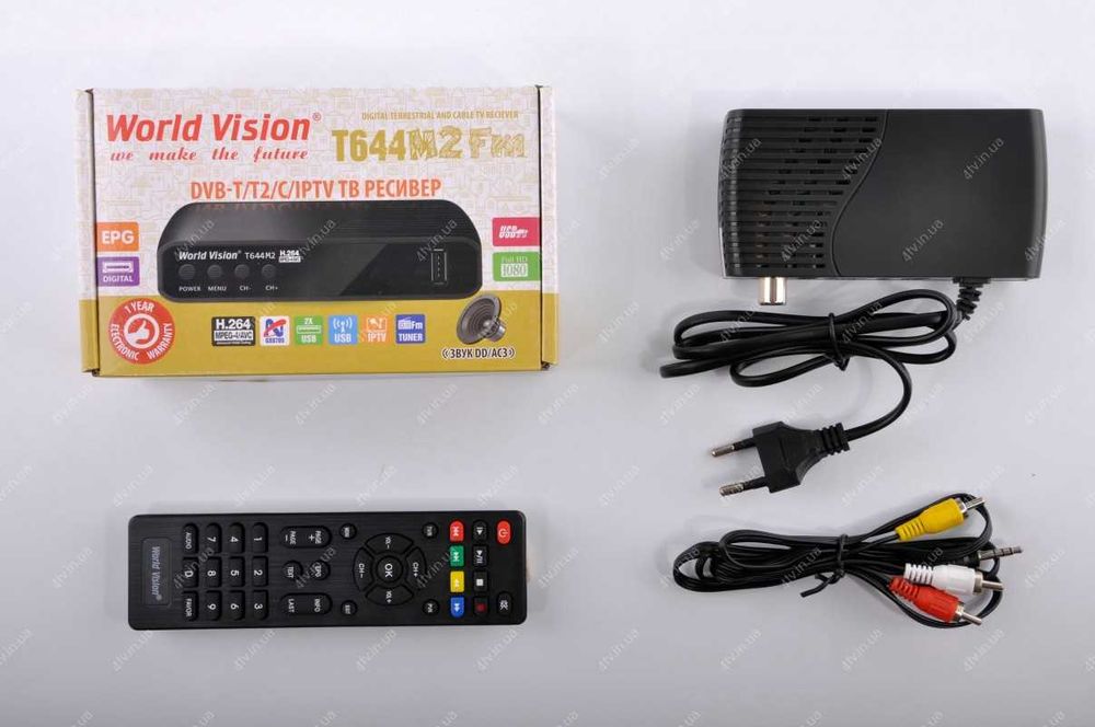 Цифровая приставка Т2 тюнер WorldVision T644 м2/м3 YouTube+Megogo+IPTV