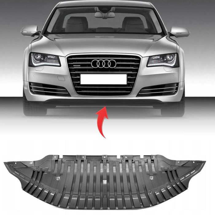 Защита замыкающая панель Ауди а8 д4 Audi a8 d4 12-18гг авди аудио защита плита переднего бампера
