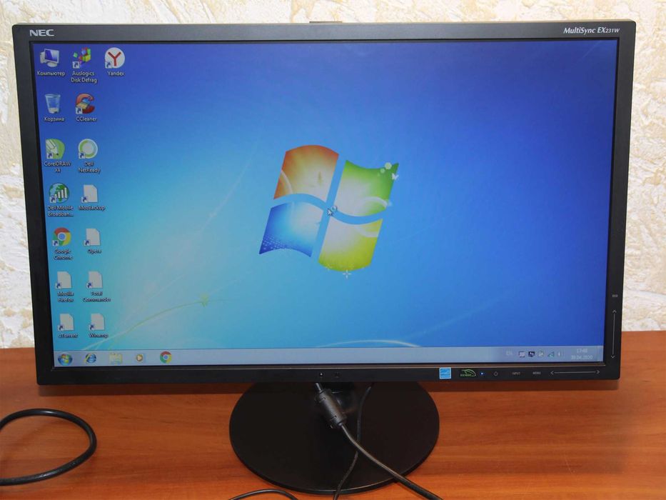 Монітор 23" Nec Multisync ex231w. 1920x1080 dvi-i, displayport, usb