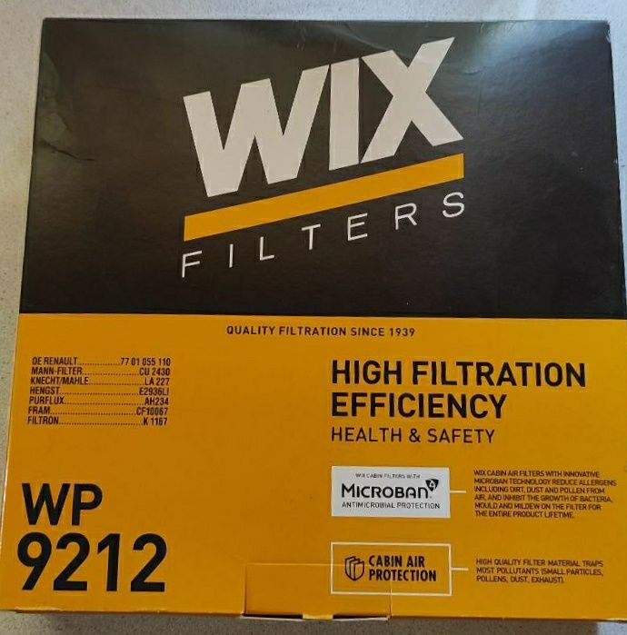 Фильт салона WP9212 WIX